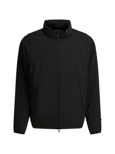 zip-fastening padded jacket