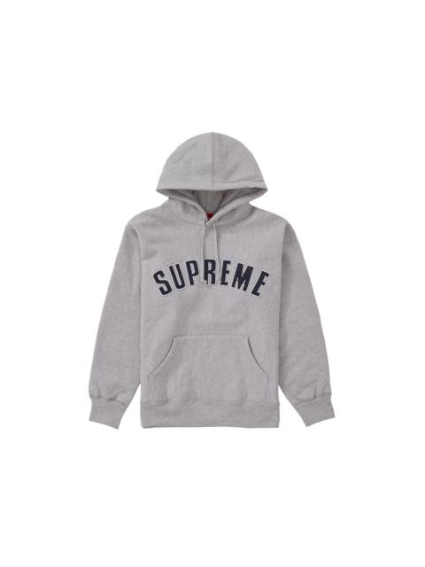 Supreme Pearl Logo Hooded Sweatshirt Heather Grey