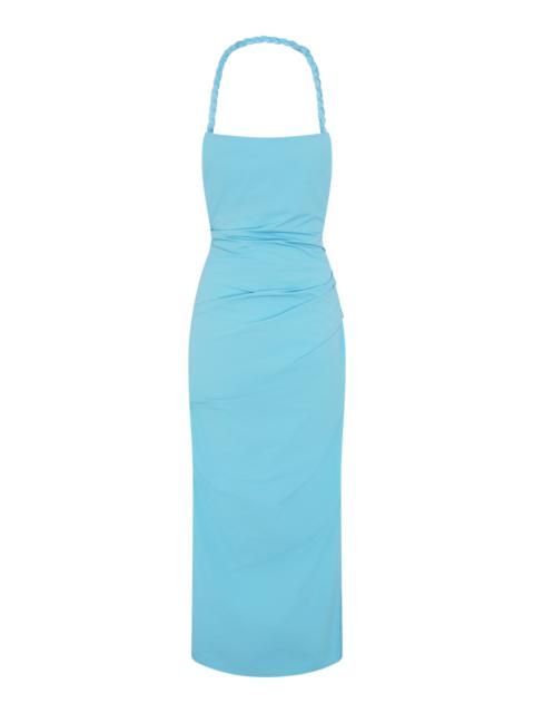 Romy Halter Cotton Dress blue