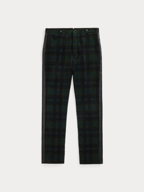 Slim Fit Plaid Corduroy Tuxedo Trouser