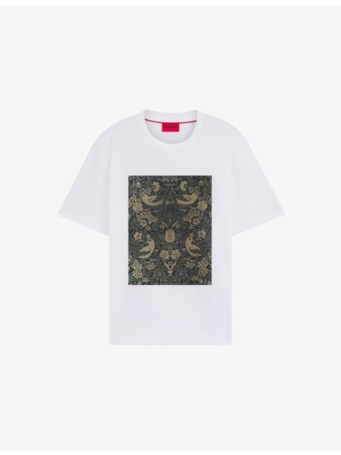 Graphic-Print Short-Sleeve Cotton T-Shirt