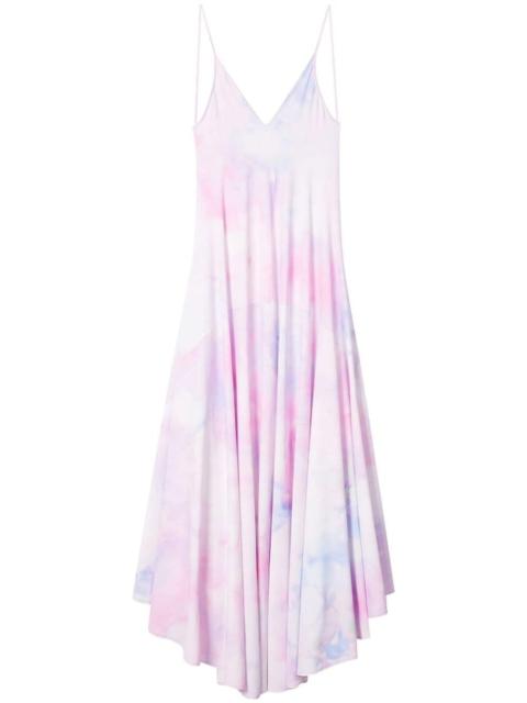 tie-dye printed dress