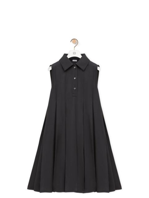 Trapeze dress in stretch viscose