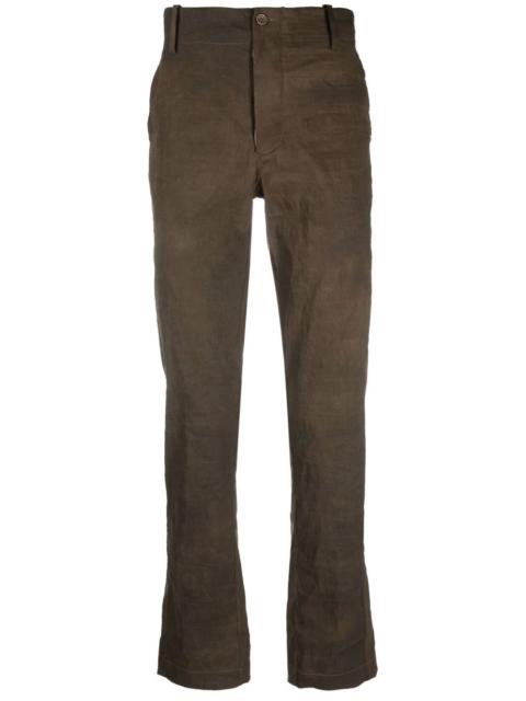 straight-leg chino trousers
