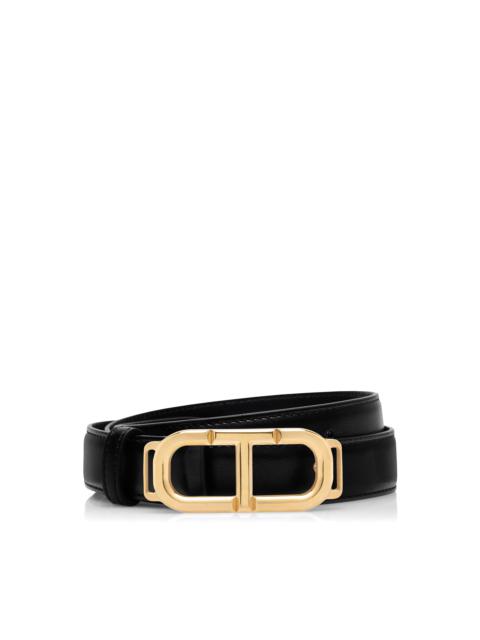 PALMELLATO-EFFECT LEATHER WHITNEY BELT