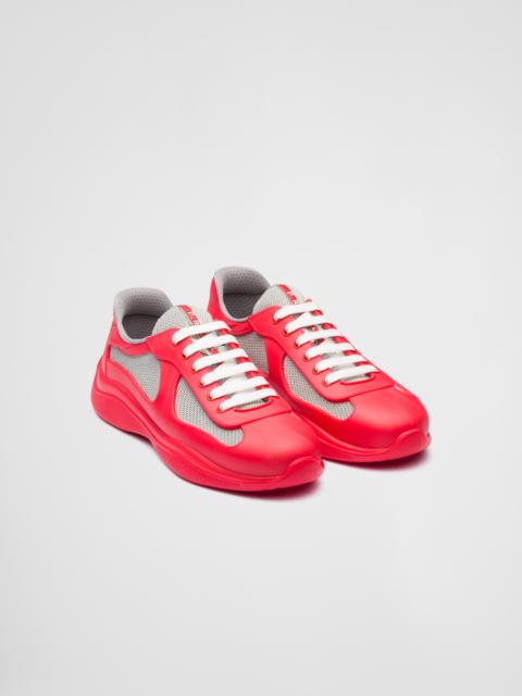 Prada America's Cup Soft rubber and bike fabric sneakers