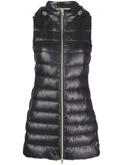 quilted hooded gilet