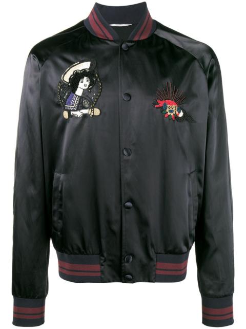 embroidered bomber jacket