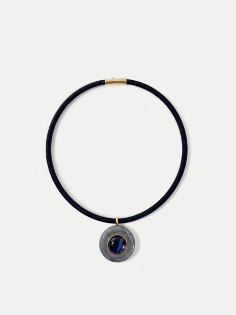 ROUND DOUBLET PENDANT NECKLACE