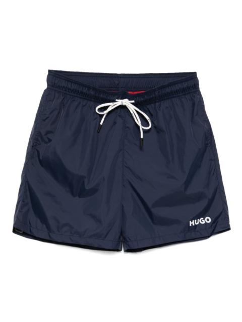 logo swim shorts