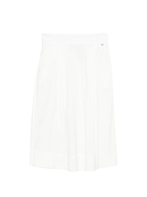 pleated midi skirt