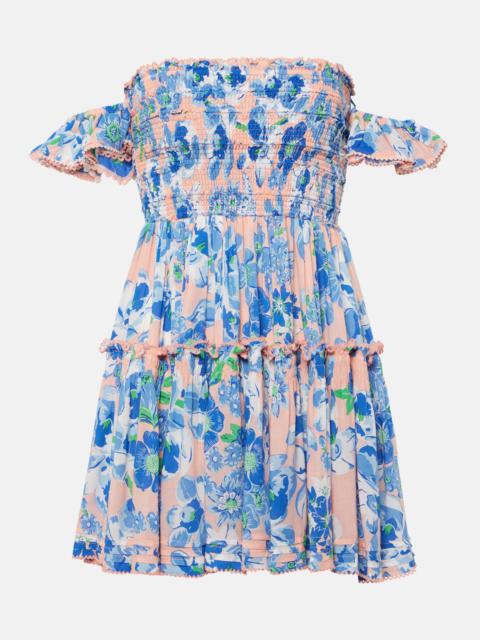 Aurora floral minidress