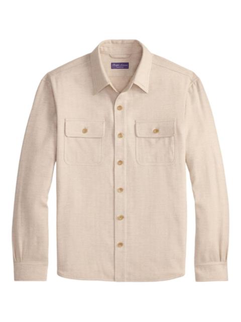 herringbone pocket shirt