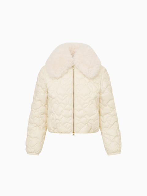 Sandria Heart-Quilted Puffer Jacket