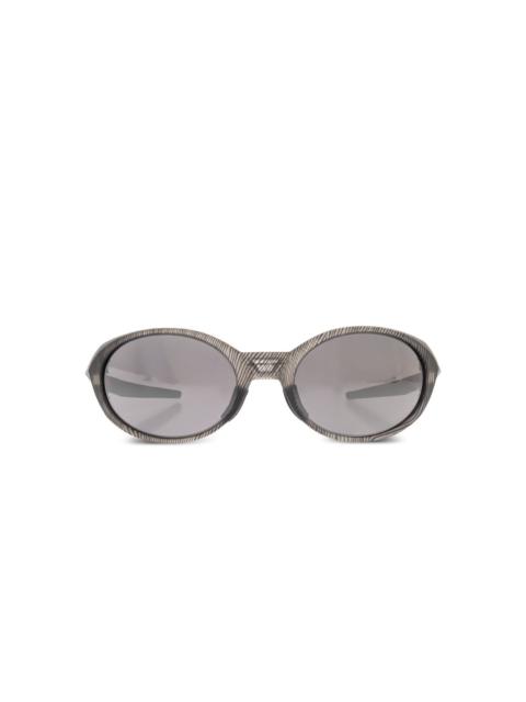 fingerprint oval-frame sunglasses