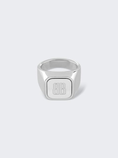 Nano Signet Ring Shiny Silver