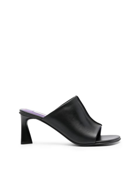 75mm open-toe mules