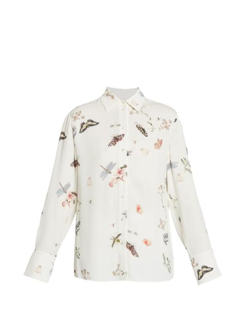 long-sleeve floral-print shirt