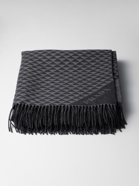Symbole Double cashmere and wool throw