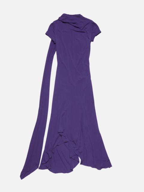 Layered midi dress - Deep purple