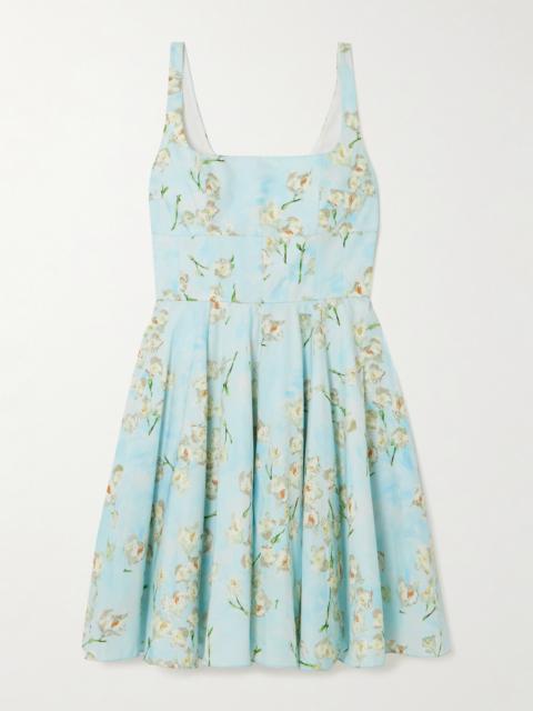 Mini Mona Floral-print Cotton-poplin Mini Dress