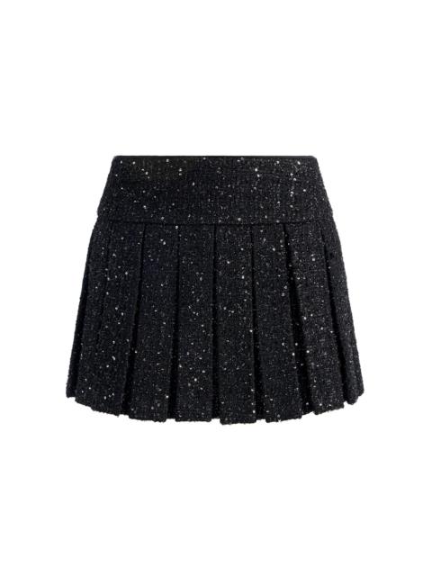 EMILIE EMBELLISHED TWEED MINI SKORT