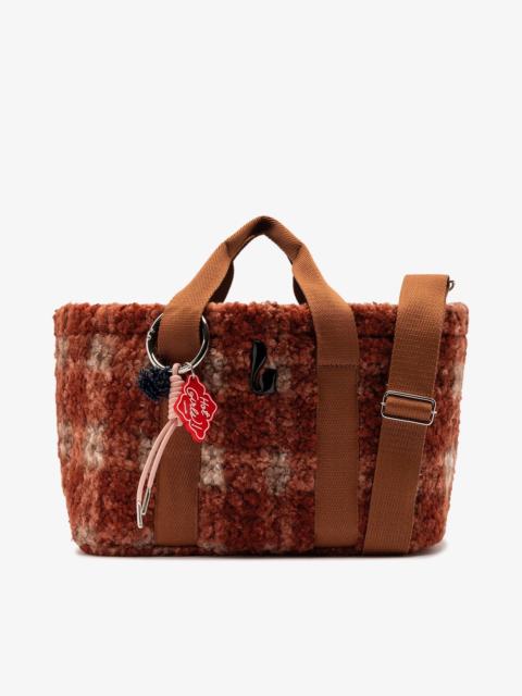 Americana Tote Bag In Berry Plaid Fur