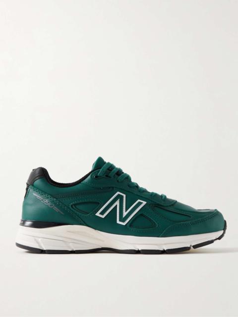 990v4 Leather Sneakers