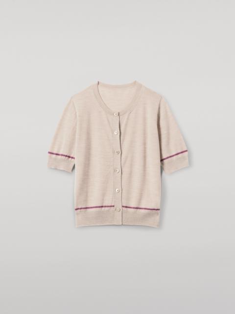 Brae Natural Merino Short Sleeve Cardigan