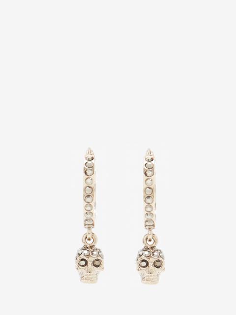 Skull Mini Creole Hoop Earrings