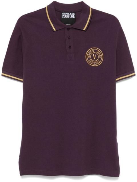 V-Emblem polo shirt