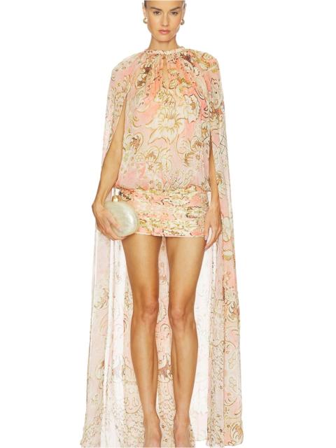 Mini Dress With Cape