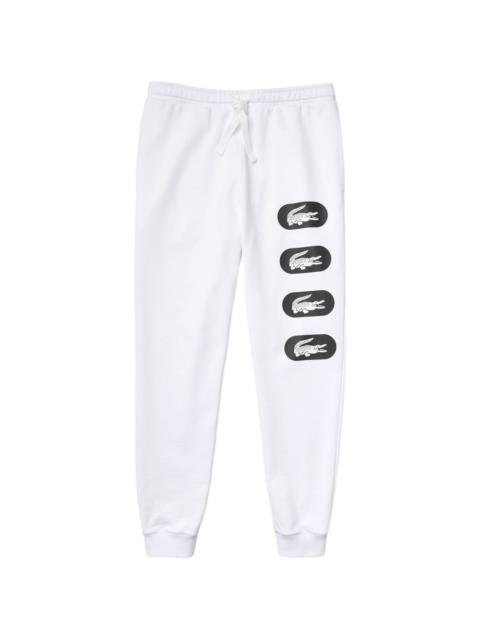 crocodile-print track pants