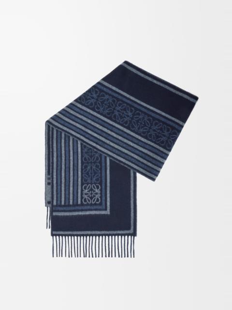 Scarf in wool and cashmere