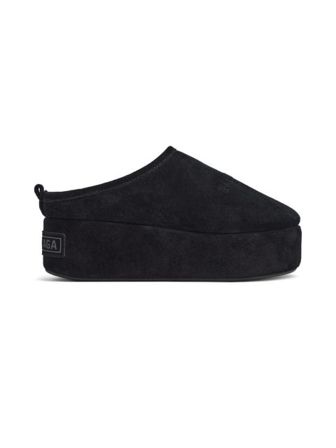 Women's Alaska Soft Platform Mule in Black