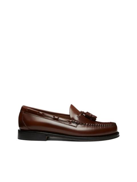 tassel leather loafers