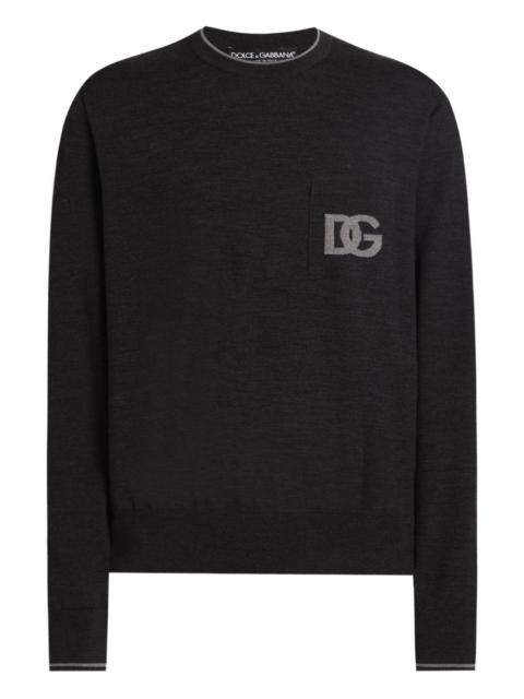 logo pocket sweater