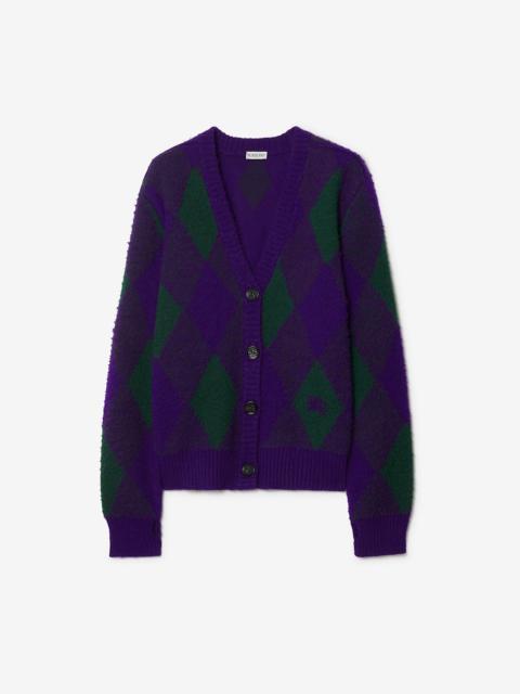Argyle Wool Cardigan