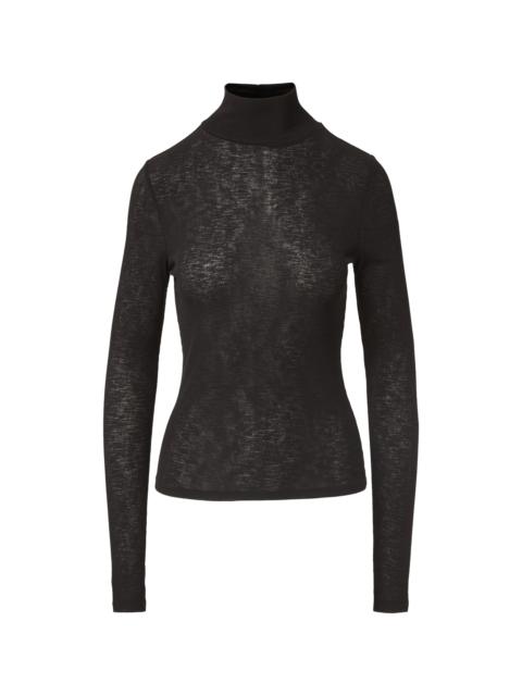 WYETH RIBBED TURTLENECK TOP