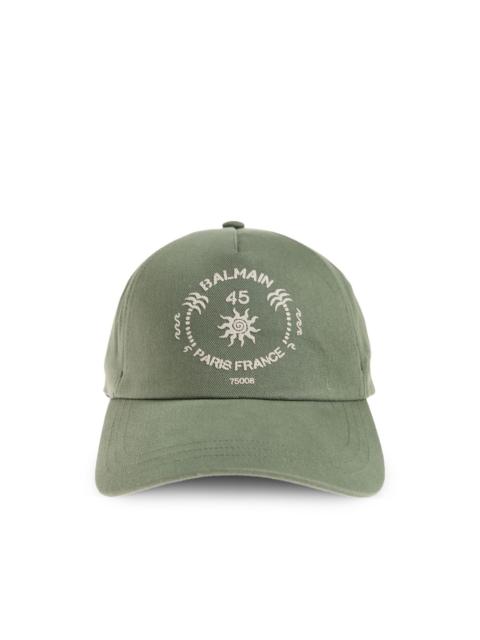 logo print cap hat