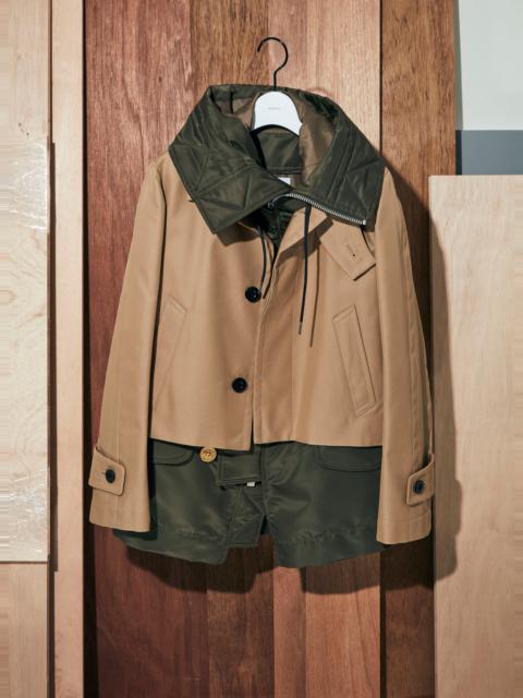 Cotton Gabardine Blouson