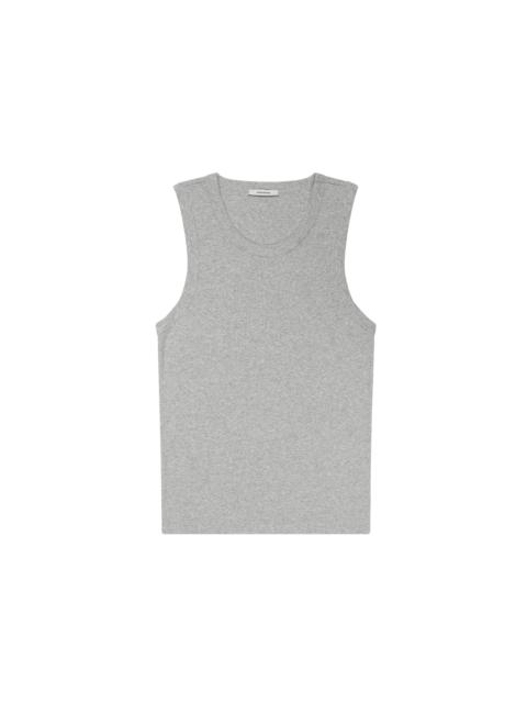RIB TANK GREY MARLE