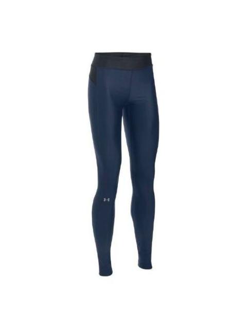 (WMNS) Under Armour HeatGear Legging 'Navy Blue' 1297910-410