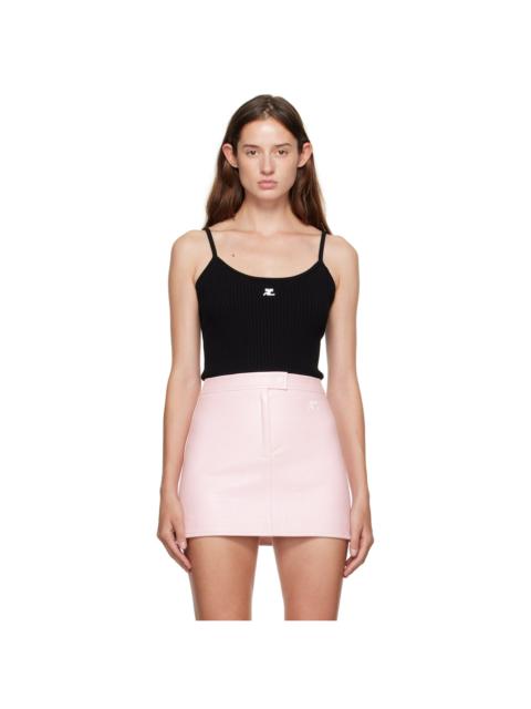 Black Reedition Knit Tank Top