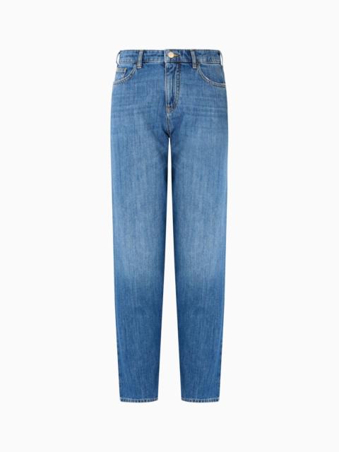 J90 COTTON-DENIM CARROT-FIT JEANS