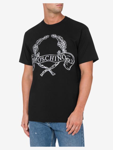 T-SHIRT MAXI LAUREL CROWN EMBROIDERY