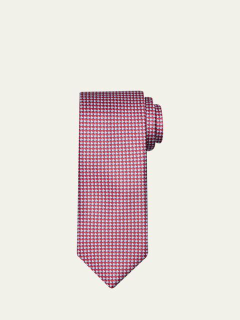 Men's Micro-Print Silk Tie