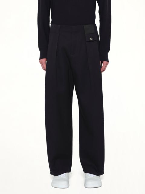 Belted Trouser AF in Dark Navy Blue
