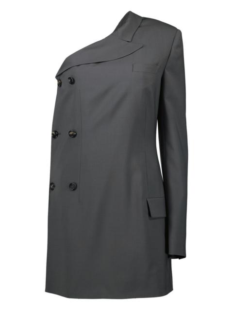 asymmetric-sleeve blazer