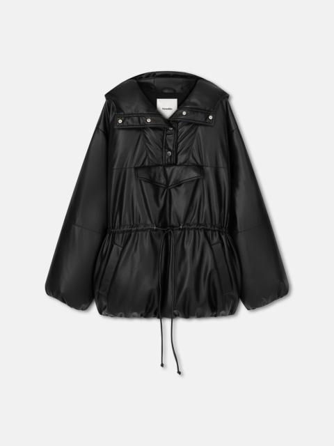 Okobor™ Alt-Leather Belted Puffer